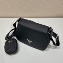 Prada Shoulder Bag Black For Women, Women's Bags 9.4in/24cm 1BD293_2DKV_F0002_V_N9O