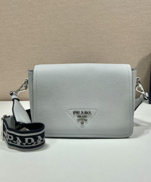 Prada Shoulder Bag Grey For Women, Women's Bags 9in/23cm 1BD314_2DKV_F010I_V_3OO