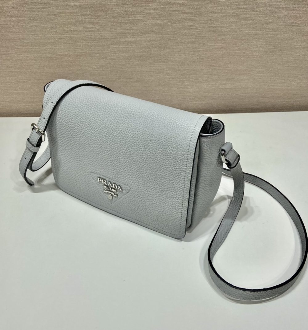 Prada Shoulder Bag Grey For Women, Women's Bags 9in/23cm 1BD314_2DKV_F010I_V_3OO