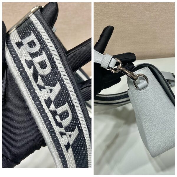 Prada Shoulder Bag Grey For Women, Women's Bags 9in/23cm 1BD314_2DKV_F010I_V_3OO