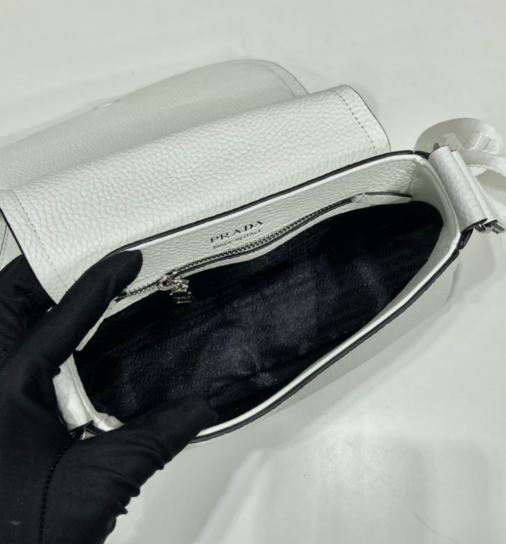 Prada Shoulder Bag White For Women, Women's Bags 8.6in/22cm