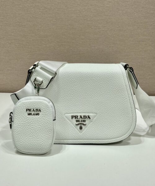 Prada Shoulder Bag White For Women, Women's Bags 8.6in/22cm