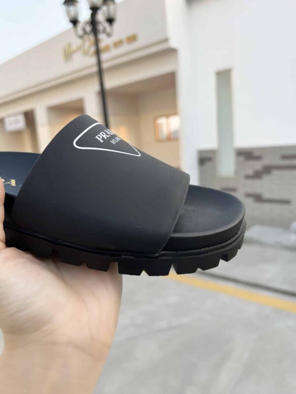 Prada Slide Sandals Black For Women 1.4in/35mm PRD 2X3060_A21_F0002