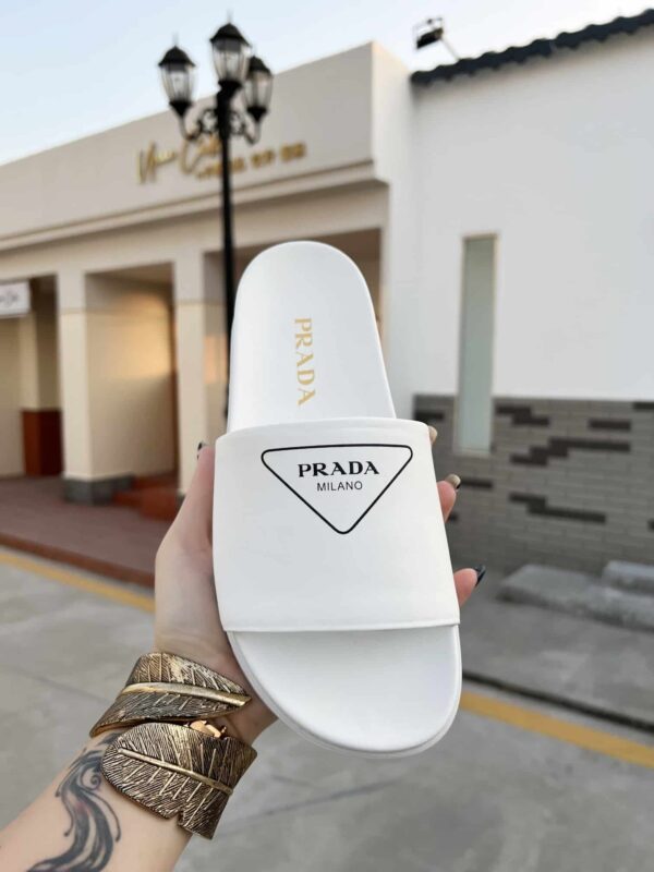 Prada Slide Sandals White For Women 1.4in/35mm PRD 2X3060_A21_F0009
