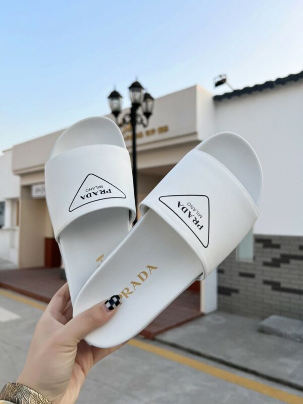 Prada Slide Sandals White For Women 1.4in/35mm PRD 2X3060_A21_F0009