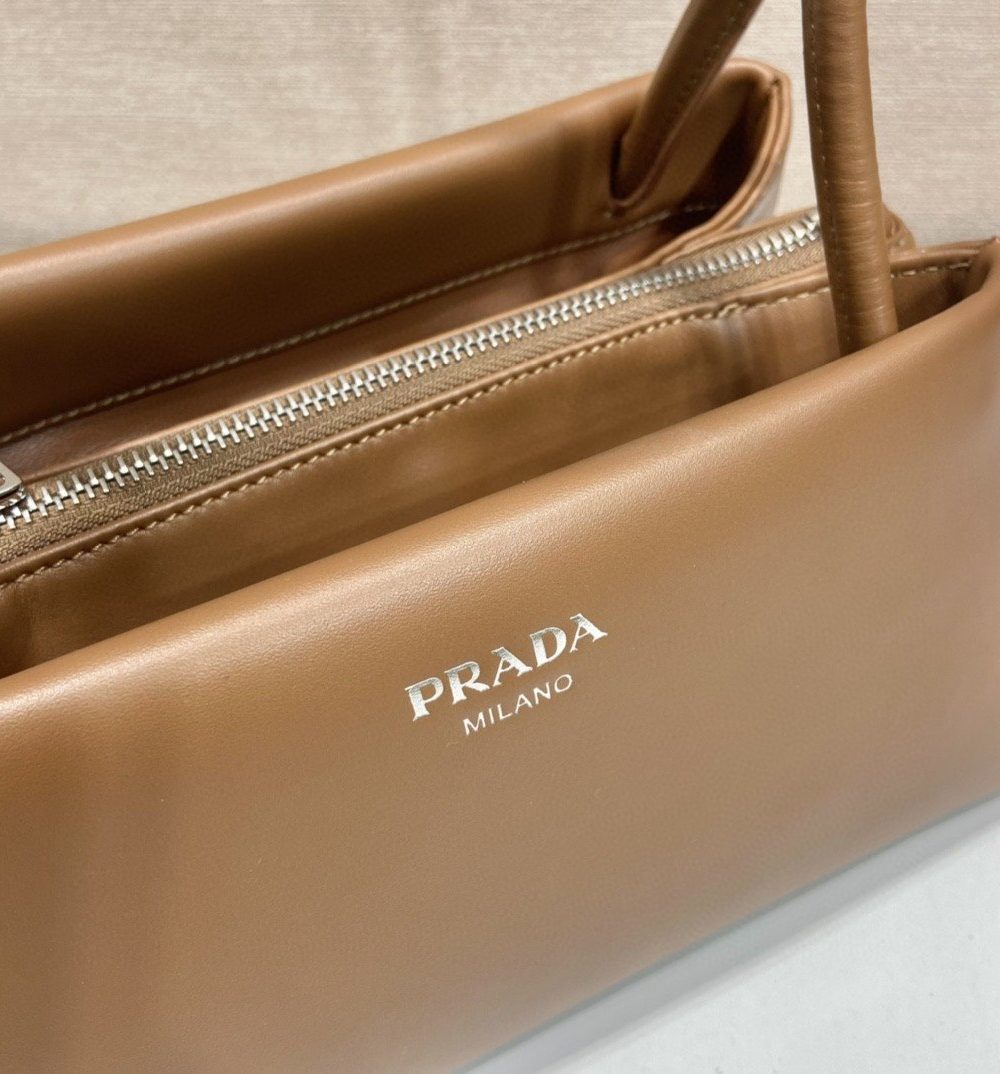 Prada Small Bag Brown For Women, Women's Bags 9.8in/25cm