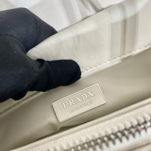 Prada Small Bag White For Women, Women's Bags 9.8in/25cm 1BA368_2DDJ_F0009_V_OOO