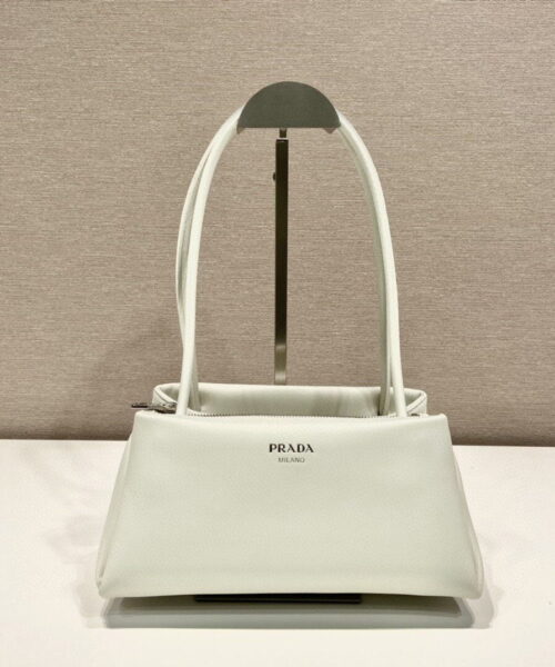 Prada Small Bag White For Women, Women's Bags 9.8in/25cm 1BA368_2DDJ_F0009_V_OOO