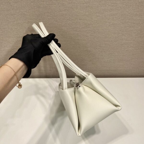 Prada Small Bag White For Women, Women's Bags 9.8in/25cm 1BA368_2DDJ_F0009_V_OOO