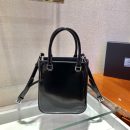 Prada Small Brushed Tote Black For Women, Women's Bags 6.9in/18cm 1BA331_ZO6_F0002_V_OOO