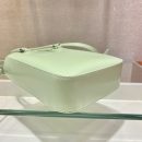Prada Small Brushed Tote Green For Women, Women's Bags 6.9in/18cm
