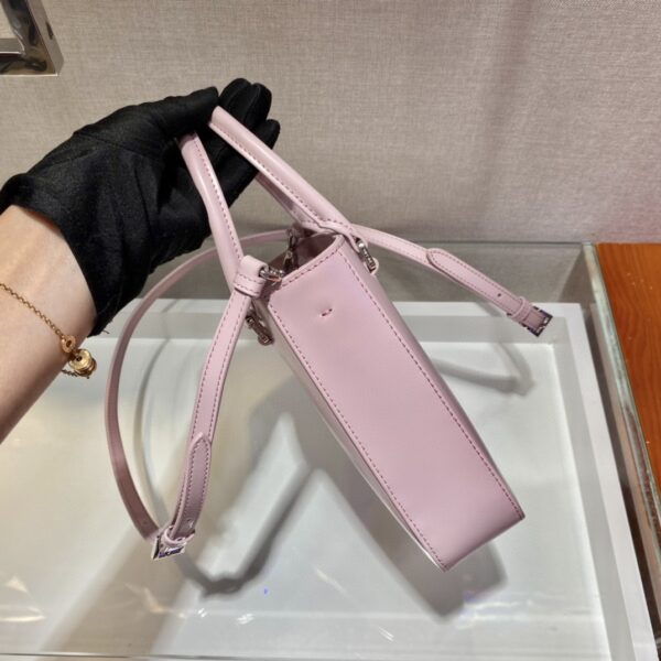 Prada Small Brushed Tote Pink For Women, Women's Bags 6.9in/18cm 1BA331_ZO6_F0E18_V_OOO