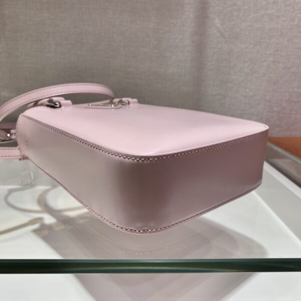 Prada Small Brushed Tote Pink For Women, Women's Bags 6.9in/18cm 1BA331_ZO6_F0E18_V_OOO