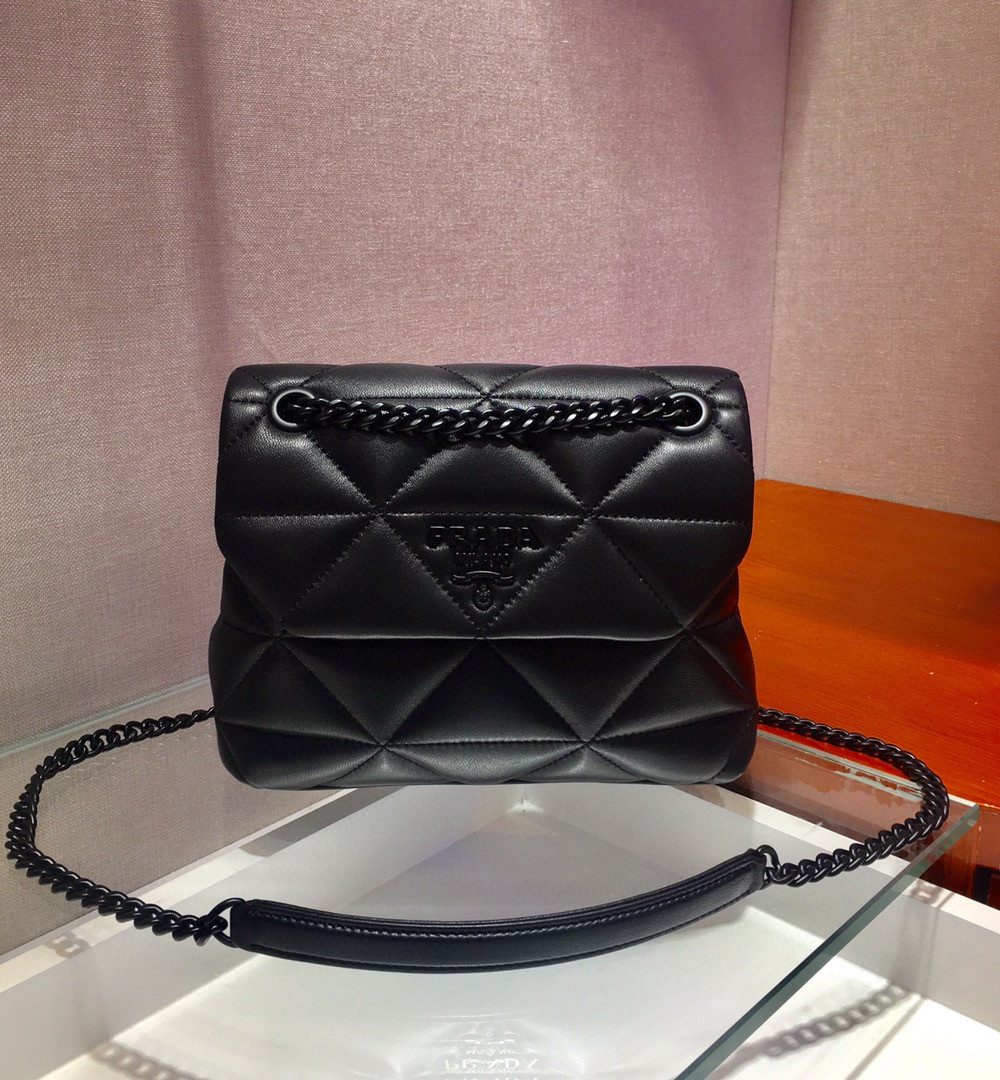 Prada Small Nappa Spectrum Bag Black For Women, Women's Bags 8.6in/22cm 1BD233_WDF0_F0ES9_V_OOO