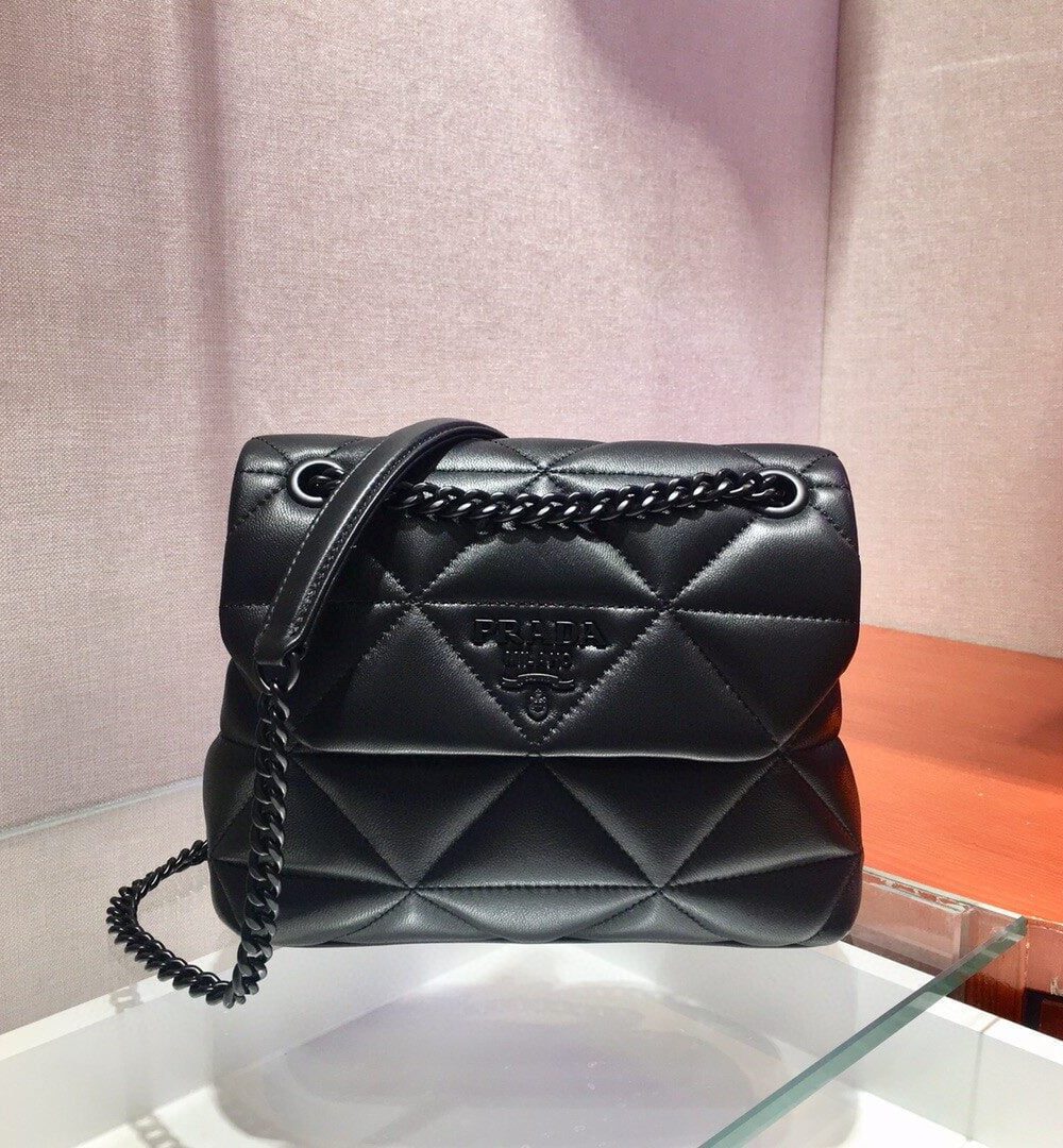 Prada Small Nappa Spectrum Bag Black For Women, Women's Bags 8.6in/22cm 1BD233_WDF0_F0ES9_V_OOO