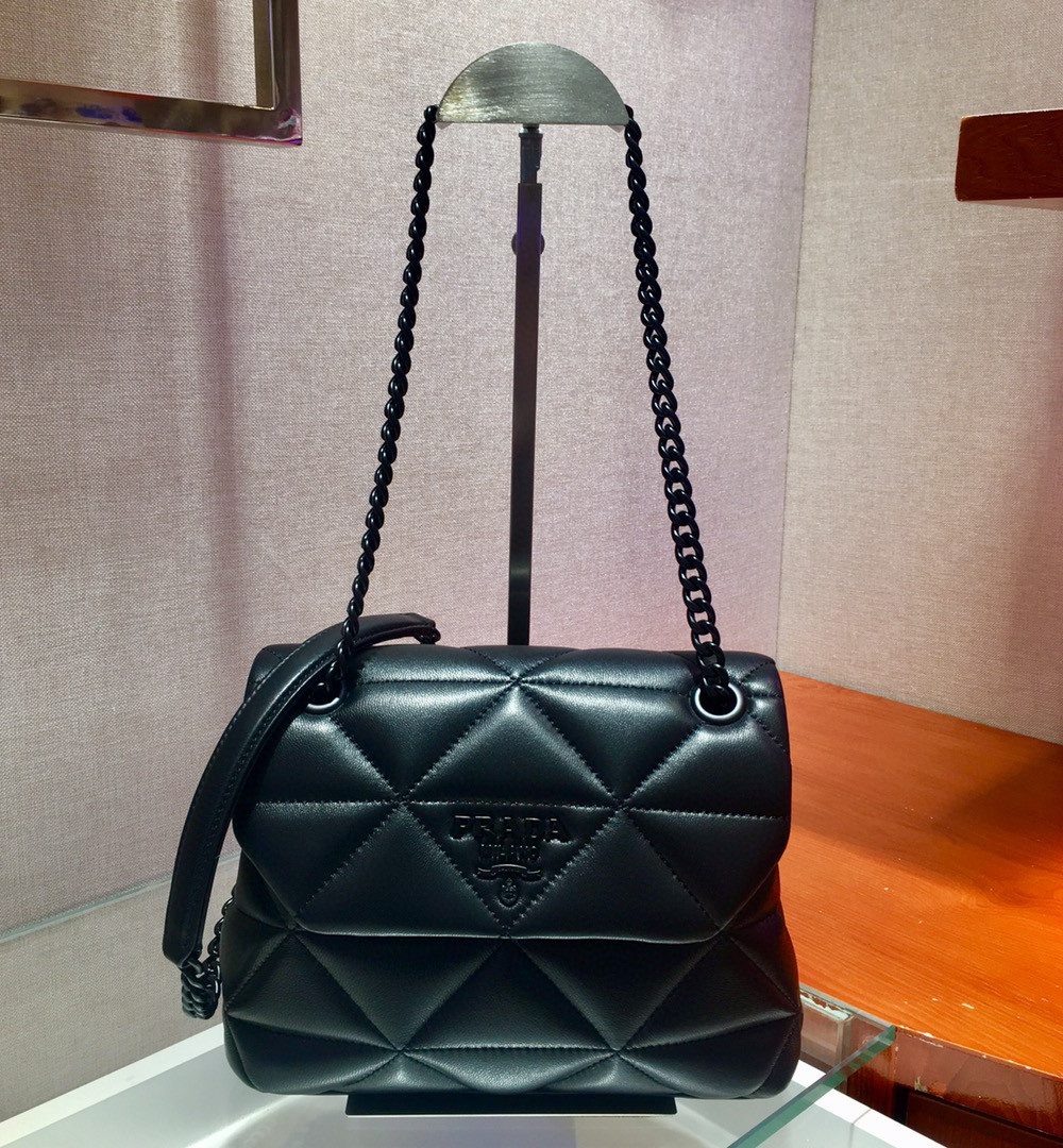 Prada Small Nappa Spectrum Bag Black For Women, Women's Bags 8.6in/22cm 1BD233_WDF0_F0ES9_V_OOO