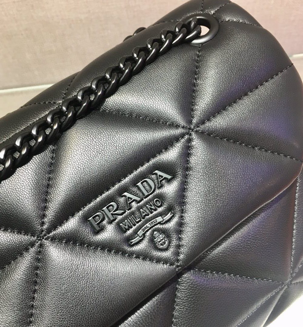 Prada Small Nappa Spectrum Bag Black For Women, Women's Bags 8.6in/22cm 1BD233_WDF0_F0ES9_V_OOO