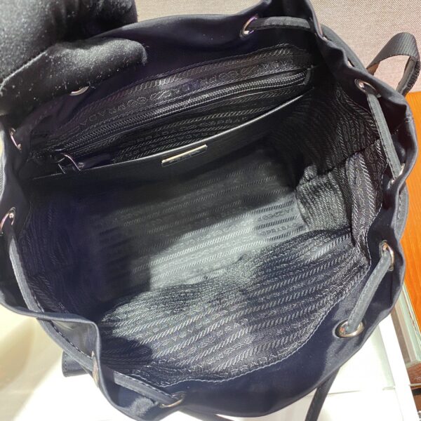 Prada Small Re-Nylon Backpack Black For Women, Women's Bags 11in/28cm 1BZ677_RV44_F0002_V_OOO