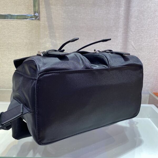 Prada Small Re-Nylon Backpack Black For Women, Women's Bags 11in/28cm 1BZ677_RV44_F0002_V_OOO