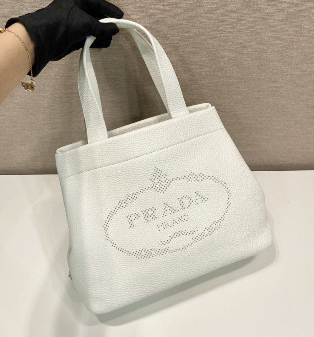 Prada Small Tote White For Women, Women's Bags 12.6in/32cm