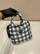 Prada Soft Padded Re-Nylon Mini-Bag White For Women 7.1in/18cm