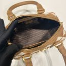 Prada Symbole Embroidered Jacquard Fabric Top-Handle Bag Brown/White For Women, Women's Bags 7.9in/20cm 1BB846_2FKL_F0I0U_V_XOO