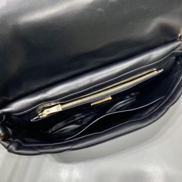 Prada System Nappa Patchwork Shoulder Bag Black For Women, Women's Bags 7.5in/19cm