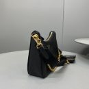 Prada System Nappa Patchwork Shoulder Bag Black For Women, Women's Bags 9.4in/24cm