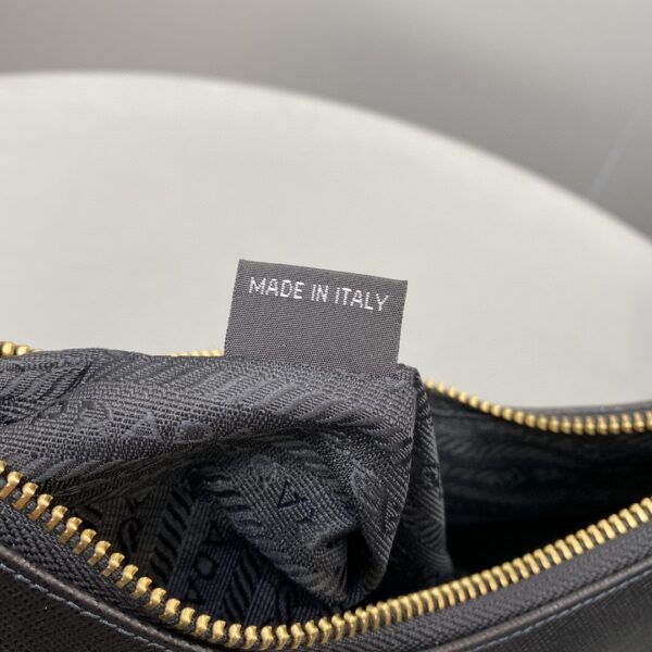 Prada System Nappa Patchwork Shoulder Bag Black For Women, Women's Bags 9.4in/24cm
