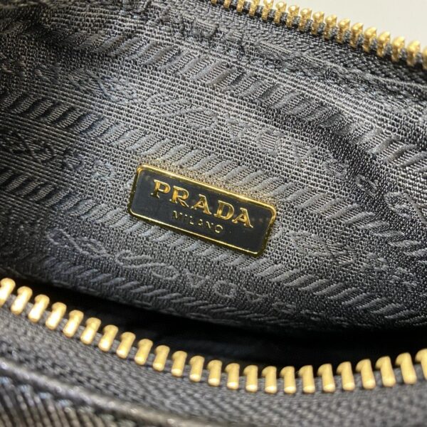 Prada System Nappa Patchwork Shoulder Bag Black For Women, Women's Bags 9.4in/24cm