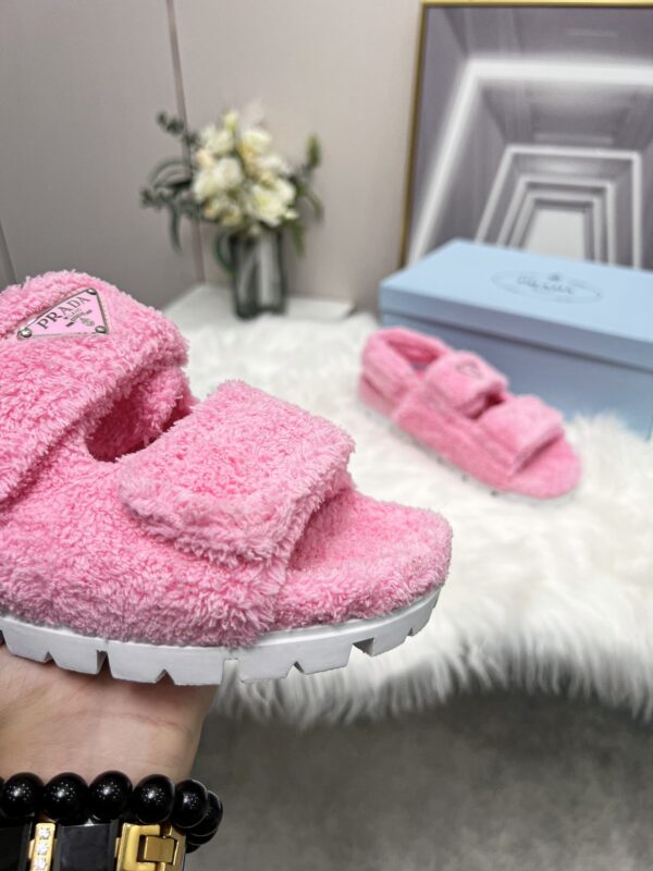 Prada Terrycloth Sandals Pink For Women 0.8in/20mm PRD 1X737M_H39_F0442_F_D020