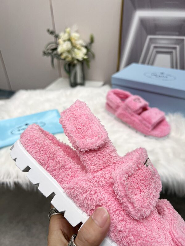 Prada Terrycloth Sandals Pink For Women 0.8in/20mm PRD 1X737M_H39_F0442_F_D020