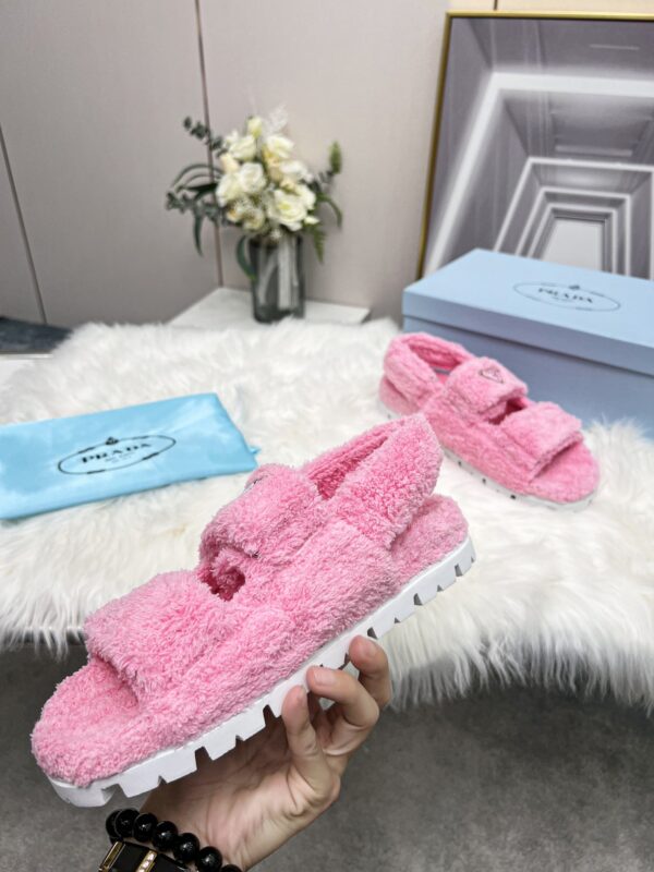 Prada Terrycloth Sandals Pink For Women 0.8in/20mm PRD 1X737M_H39_F0442_F_D020