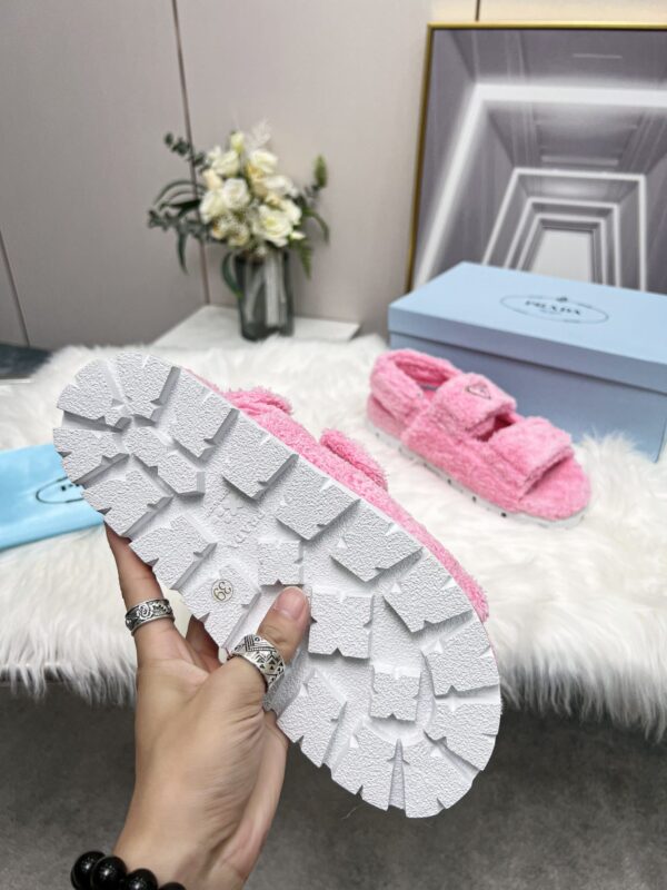 Prada Terrycloth Sandals Pink For Women 0.8in/20mm PRD 1X737M_H39_F0442_F_D020