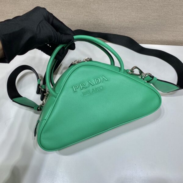 Prada Triangle Bag Green For Women, Women's Bags 9.8in/25cm 1BB082_2BYA_F0458_V_NEO