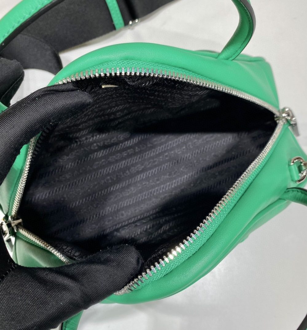 Prada Triangle Bag Green For Women, Women's Bags 9.8in/25cm 1BB082_2BYA_F0458_V_NEO