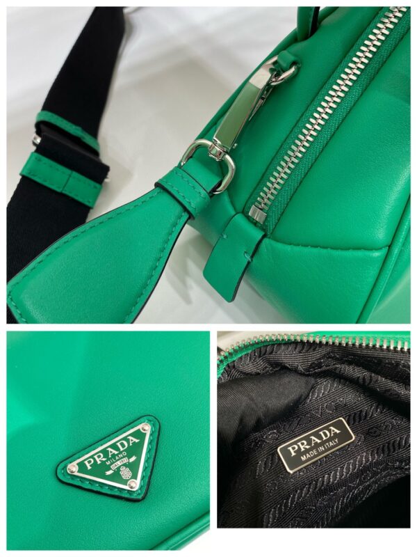 Prada Triangle Bag Green For Women, Women's Bags 9.8in/25cm 1BB082_2BYA_F0458_V_NEO