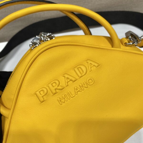 Prada Triangle Bag Yellow For Women, Women's Bags 9.8in/25cm 1BB082_2BYA_F0377_V_NEO