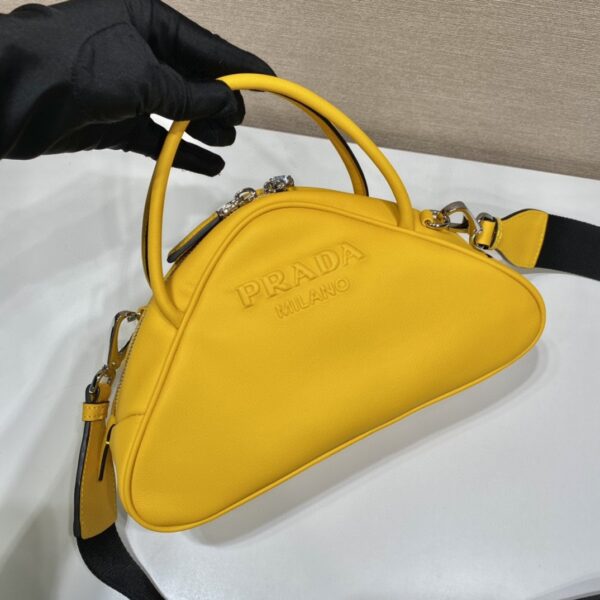 Prada Triangle Bag Yellow For Women, Women's Bags 9.8in/25cm 1BB082_2BYA_F0377_V_NEO