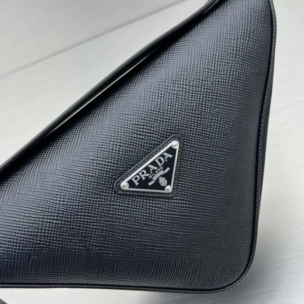 Prada Triangle Mini Bag Black For Women, Women's Bags 9.8in/25cm