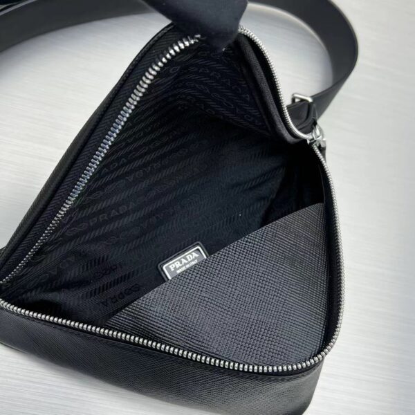 Prada Triangle Mini Bag Black For Women, Women's Bags 9.8in/25cm