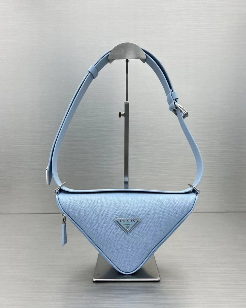 Prada Triangle Mini Bag Blue For Women, Women's Bags 9.8in/25cm