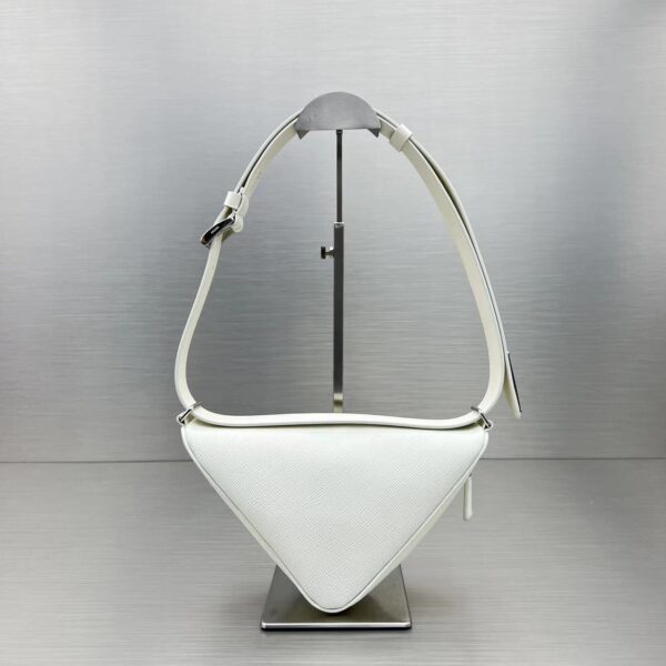 Prada Triangle Mini Bag White For Women, Women's Bags 9.8in/25cm