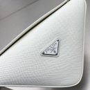 Prada Triangle Mini Bag White For Women, Women's Bags 9.8in/25cm