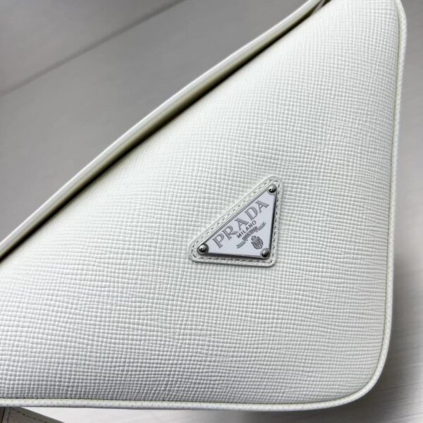 Prada Triangle Mini Bag White For Women, Women's Bags 9.8in/25cm