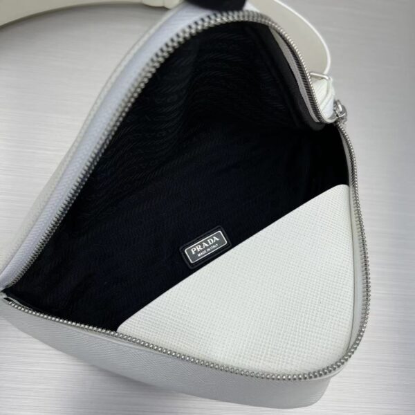 Prada Triangle Mini Bag White For Women, Women's Bags 9.8in/25cm