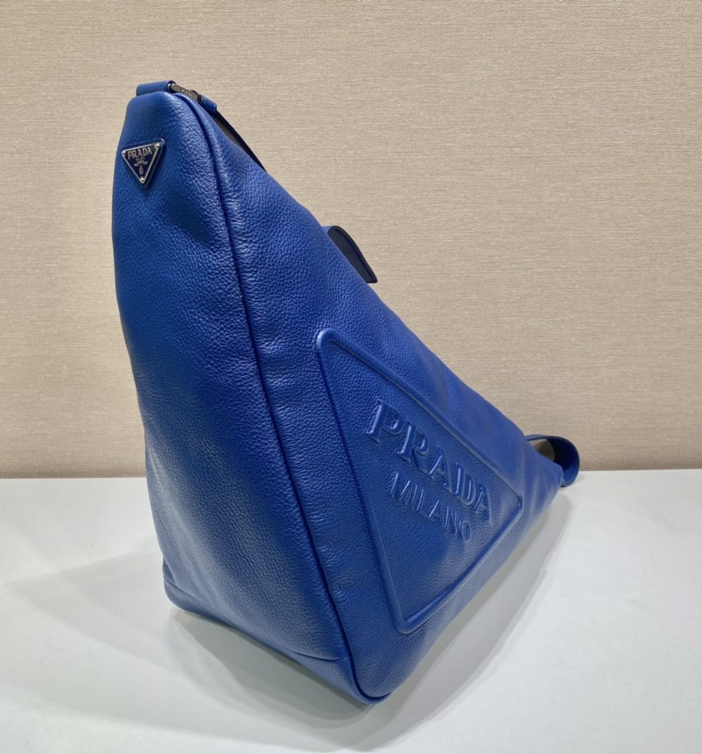 Prada Triangle Pouch Blue For Women, Women's Bags 12.2in/31cm