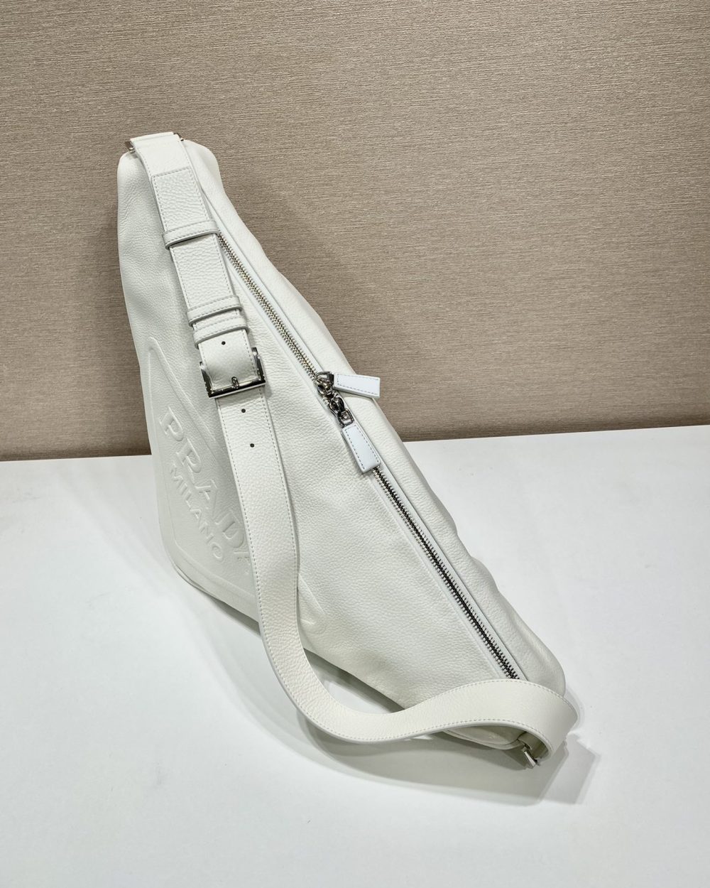 Prada Triangle Pouch White For Women, Women's Bags 12.2in/31cm