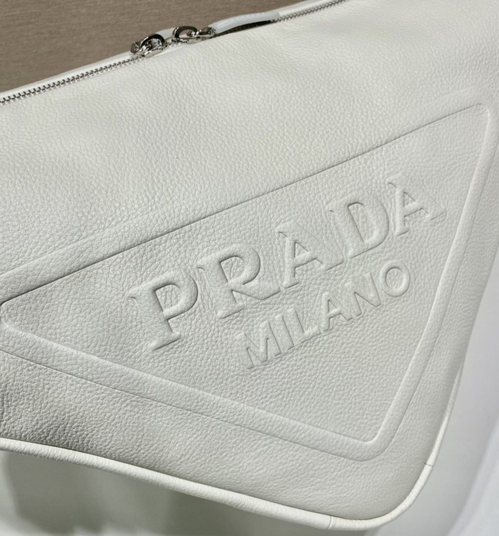 Prada Triangle Pouch White For Women, Women's Bags 12.2in/31cm