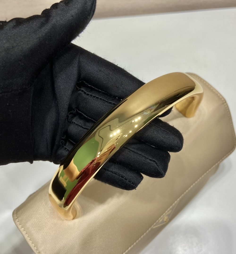 Prada Vintag Handle Bag Beige For Women, Women's Bags 8.2in/21cm